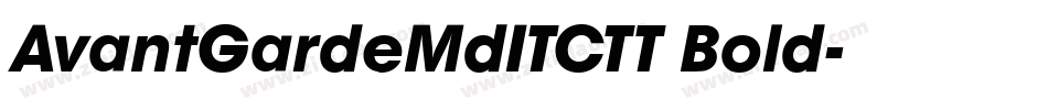 AvantGardeMdITCTT Bold字体转换